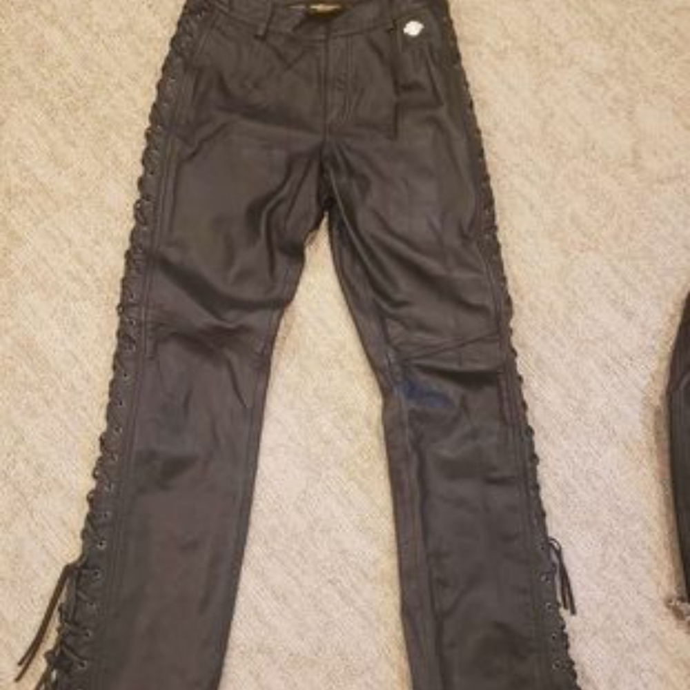 Harley Davidson woman leather pants